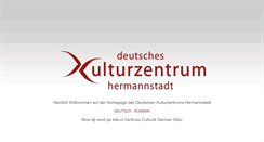 Desktop Screenshot of kulturzentrum-hermannstadt.ro